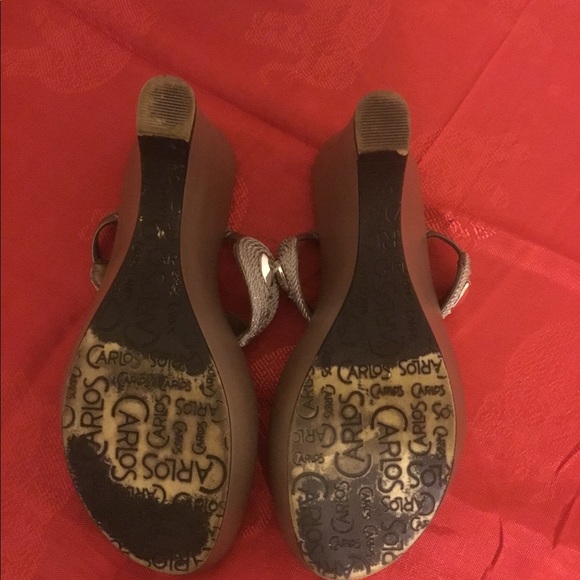 Carlos Santana Silver Sandals - Picture 3 of 4
